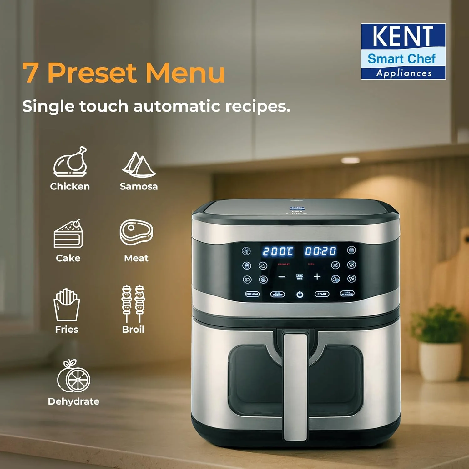KENT Digital Air Fryer 8L Review: Large Capacity Healthy Cooking