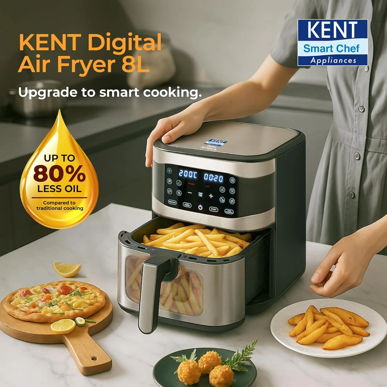 KENT Digital Air Fryer 8L Review: Large Capacity Healthy Cooking