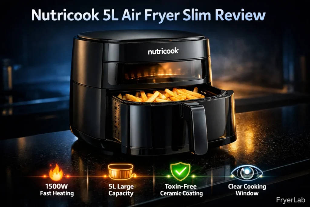 Nutricook 5L Air Fryer Slim