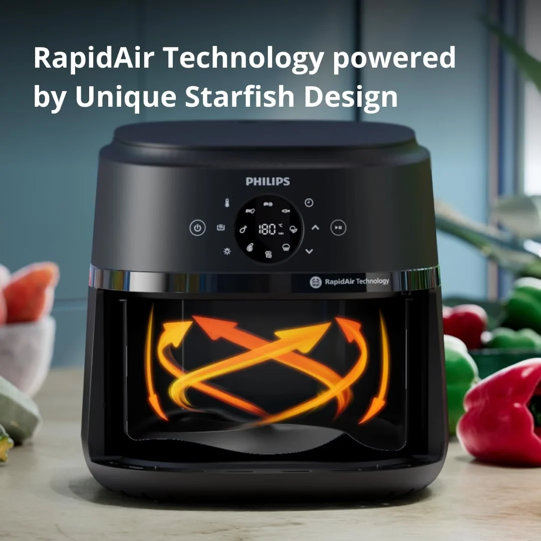 PHILIPS Air Fryer NA231/00 6.2 litre digital air fryer with touch panel